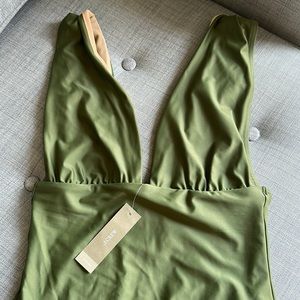 NWT J. Crew Deep V-neck One-Piece Bathing Suit